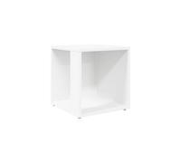 vidaXL White Side Table in Scandinavian Design, Engineered Wood, 33x33x34.5 cm, Also Functions as Corner Cabinet for Storage and Display