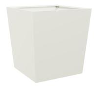 (white, 50 x 50 x 50 cm/ 1 pcs) vidaXL Garden Planters Outdoor Flower Pot Patio Raised Bed Planter Box Steel