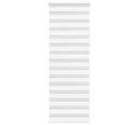 vidaXL White Zebra Roller Blind/Zebra Blind - Modern Zebra Shades for Living Room/Bedroom/Office, 100% Polyester, 75x230 cm, Easy Install, Privacy & Light Control