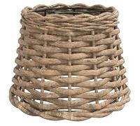vidaXL Ceiling Lamp Shade Brown Ã?20x15 cm Wicker, Brown
