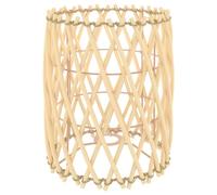 vidaXL Wicker Lamp Shade Ø23x28 cm - Natural Handcrafted Light Shade, Versatile for Ceiling and Table Application, Brown