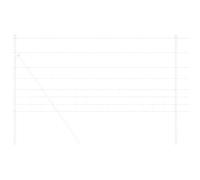 vidaXL Wild Fence Hot Dip Galvanized 1000 x 100 x 0.18 cm Iron, Garden and Terra