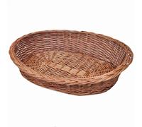 Willow Dog Cat Kitten Puppy Rabbit Basket/Pet Bed Sleep Rest Play Natural vidaXL
