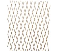 vidaXL Willow Trellis Fence 90x180cm - Extendable Wood Palisade for Garden, Deck, and Patio, Brown Willow Trellis Panel Set (5 pcs)