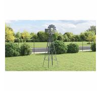 vidaXL Windmill Grey 84 x 68 x 245 cm Iron