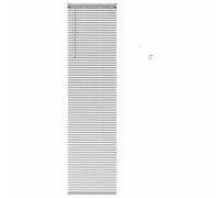 vidaXL Window Blind with Curtains, Silver, 80 x 130 cm, Aluminium
