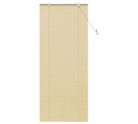 vidaXL Window Blinds & Shades Other Manual Beige Bamboo, Living Room, Modern Rectangular Bamboo Window Shades, Manual Light Filtering Blinds, Customizable Functional Decor