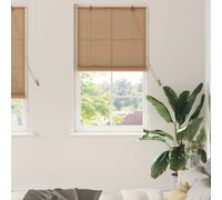 vidaXL Bamboo Roller Blinds - Perfect for your living room. Modern, eco-friendly and translucent with a semi-transparent design that looks great in the bedroom. Manual operation.