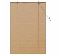 vidaXL Window Blinds & Shades Other Manual Light Brown, Living Room, Modern Rectangular Bamboo Window Shades, Manual Light Filtering Blinds, Customizable Functional Decor