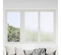 vidaXL Window Film Frosted Stripes Design 0.9x100 m PVC