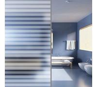 vidaXL Frosted Privacy Window Film - Self-adhesive, Use in Bedrooms, Bathrooms, Offices - White PVC Material - Stripe Design - Durable, Waterproof and Reusable - 90cm Width x 20m Length - Weight ...