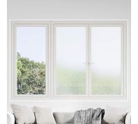 vidaXL Window Films Frosted Stripes Design PVC
