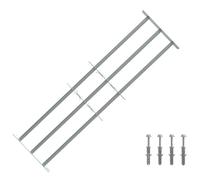 vidaXL Window grilles 1000-1500 mm Galvanized Steel