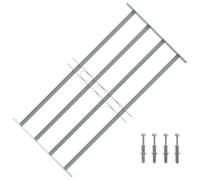 vidaXL Adjustable Security Window Grille videoXL – 4x Crossbars, 700–1050mm, Galvanised steel