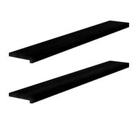 vidaXL Window Sills 2 pcs Dark Brown 140x20x2 cm Solid Wood Oak