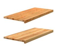 vidaXL Window Sills 2 pcs Light Brown 90x40x2 cm Solid Wood Oak