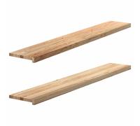 vidaXL Window Sills 2 pcs Untreated 160x30x2 cm Solid Wood Oak