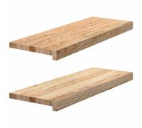 vidaXL Window Sills 2 pcs Untreated 70x30x2 cm Solid Wood Oak