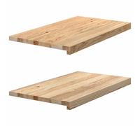 vidaXL Window Sills 2 pcs Untreated 70x40x2 cm Solid Wood Oak