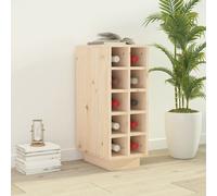 Vidaxl Wine Cabinet 23X34X61 Cm Solid Wood Pine, Brown