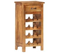 vidaXL Solid Acacia Wood Wine Cabinet 40x30x80cm Bottle Rack Holder Sideboard