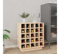 vidaXL Wine Cabinet 55.5x34x61 cm Solid Wood Pine
