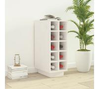 vidaXL Wine Cabinet White 23x34x61 cm Solid Wood Pine