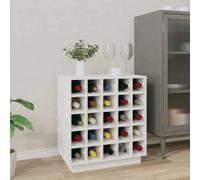 Vidaxl Wine Cabinet White 55.5X34X61 Cm Solid Wood Pine Wine Cabinets