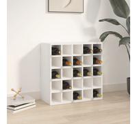 vidaXL Wine Cabinet White 56x25x56 cm Solid Wood Pine