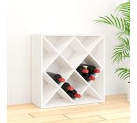 vidaXL Wine Cabinet White 62x25x62 cm Solid Wood Pine