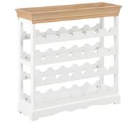 vidaXL Wine Cabinet White MDF Home Drink Bottle Holder Wine Storage Organiser