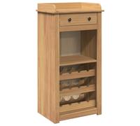 vidaXL Wine Cabinet Wine Cupboard Sideboard Drinks Cabinet Solid Wood Pine