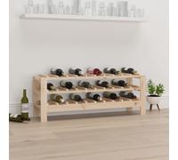 Vidaxl Wine Rack 109.5X30X42 Cm Solid Wood Pine, Brown