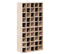 vidaXL Wine Rack 2 pcs Beige 56 x 25 x 56 cm Solid Pine Wood, Elegant Living Room Wine Rack, Rectangular Pine Wood Unit, Durable Design, Ample Storage for Bottle Organizer, Display Stand