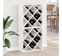 vidaXL Wine Rack 2 pcs White 62 x 25 x 62 cm Solid Pine Wood