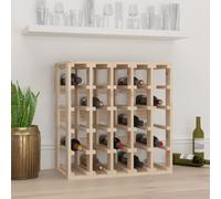 vidaXL Wine Rack 58.5x33x60.5 cm Solid Wood Pine UK NEW