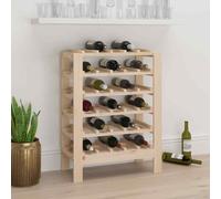 vidaXL Wine Rack 61.5x30x82 cm Solid Wood Pine UK HOT