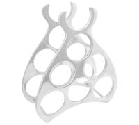 vidaXL Wine Rack Aluminium Silver, Kitchen Storage, Modern Wine Display, Triangu