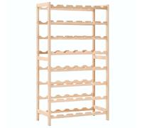 vidaXL Wine Rack Cedar Wood 57.5x28x102cm Drink Bottle Holder Storage Cabinet