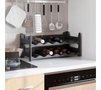 vidaXL Wine Rack for 12 Bottles PP Stackable