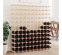 vidaXL Wine Rack for 120 Bottles 112.5x23x123.5 cm Solid Wood Pine