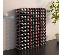 vidaXL Wine Rack for 120 Bottles Brown Solid Wood Pine, Brown
