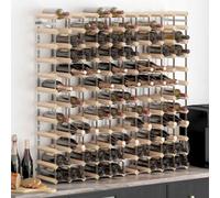 vidaXL Wine Rack for 120 Bottles Solid Pinewood