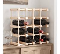 (20 bottle) vidaXL Wine Rack Drinking Rack Wine Shelf Wine Bottle Holder Solid Wood Pine