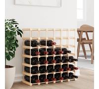 vidaXL Wine Rack for 42 Bottles 68.5x23x68.5 cm Solid Wood Pine