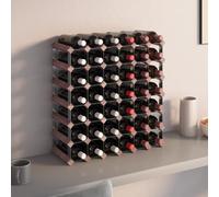 (42) vidaXL Solid Wood Pine Wine Rack for 12/20/42/72/120 Bottles Shelf Brown/Beige