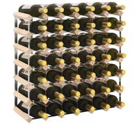 vidaXL Wine Rack for 42 Bottles Solid Pinewood