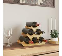 vidaXL Wine Rack for 6 Bottles 35x18x25.5 cm Bamboo