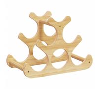 vidaXL Wine Rack for 6 Bottles, Wine Shelf for Bar Kitchen, Bottle Holder, Whisk