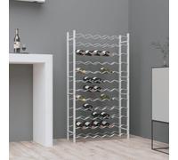 vidaXL Wine Rack for 72 Bottles White Metal